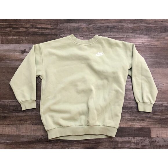 Nike Sportswear Crewneck Sweatshirt Light Green Womens Medium - Picture 1 of 6